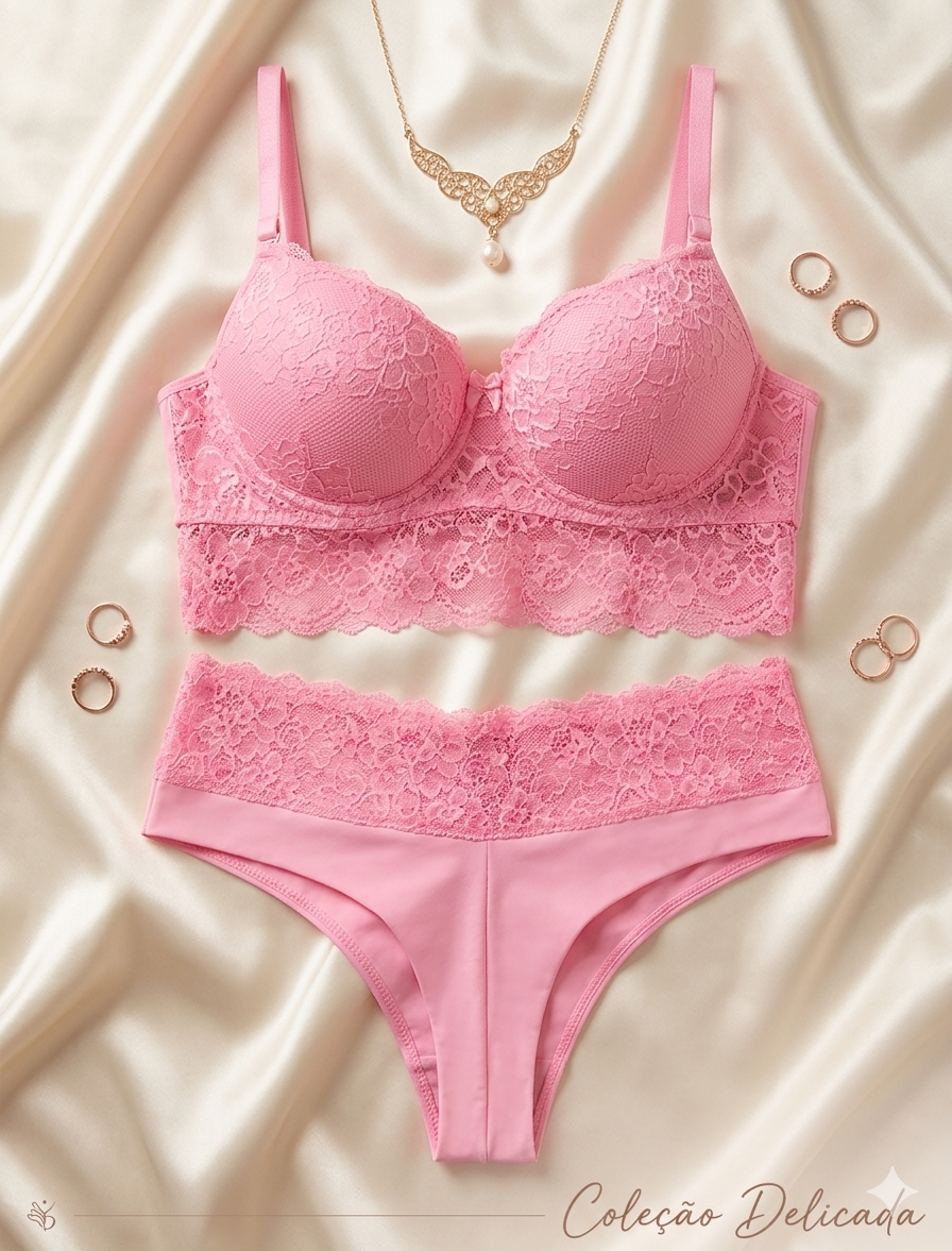 💎 Conjunto Márcia – Elegância, Renda & Sensualidade Premium