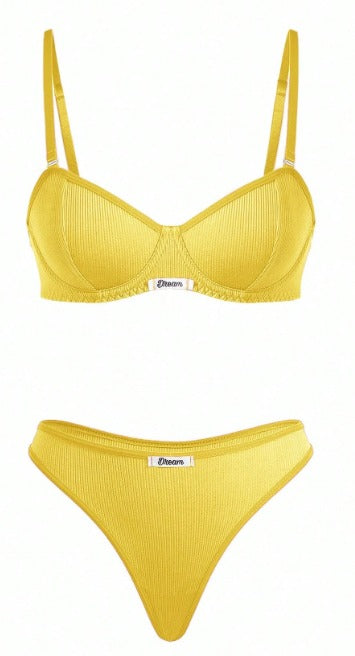 Conjunto Comfort Dream Balconet – Algodão Canelado Sem Bojo com Suporte Alto