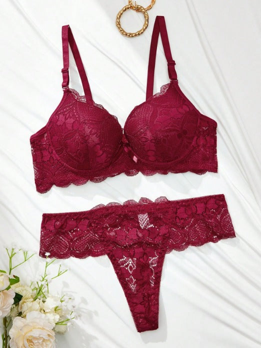 Conjunto de Lingerie em Renda Premium Paris