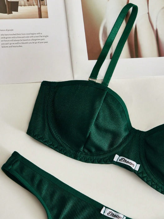 Conjunto Comfort Dream Balconet – Algodão Canelado Sem Bojo com Suporte Alto