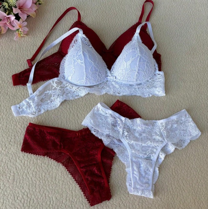 Kit 2 Conjuntos Lingerie Confort Premium Amore (Leve Dois Completo)