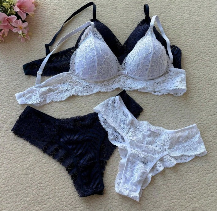 Kit 2 Conjuntos Lingerie Confort Premium Amore (Leve Dois Completo)