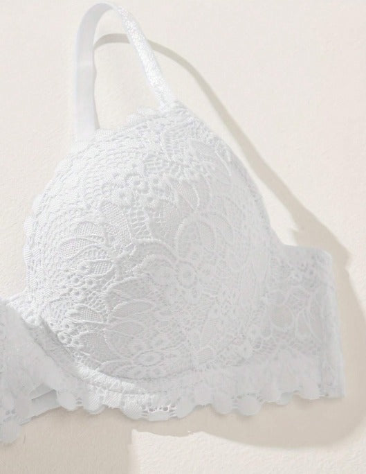 Sutiã Push-Up White Luxury – O Poder do Decote Perfeito