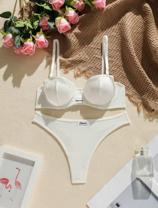 Conjunto Comfort Dream Balconet – Algodão Canelado Sem Bojo com Suporte Alto