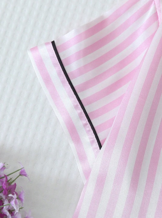 Pijama Americano Premium Satin Listras – Conforto de Luxo