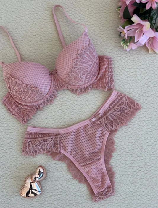 🛍️ Kit Duas Cores Lingerie Premium Jade & Noir (Leve 2 Conjuntos)