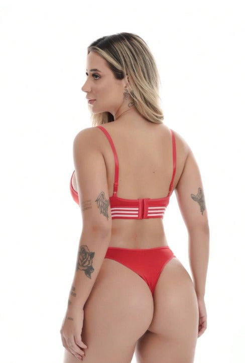 Conjunto Confort Stripe – Liberdade Absoluta e Alta Sustentação