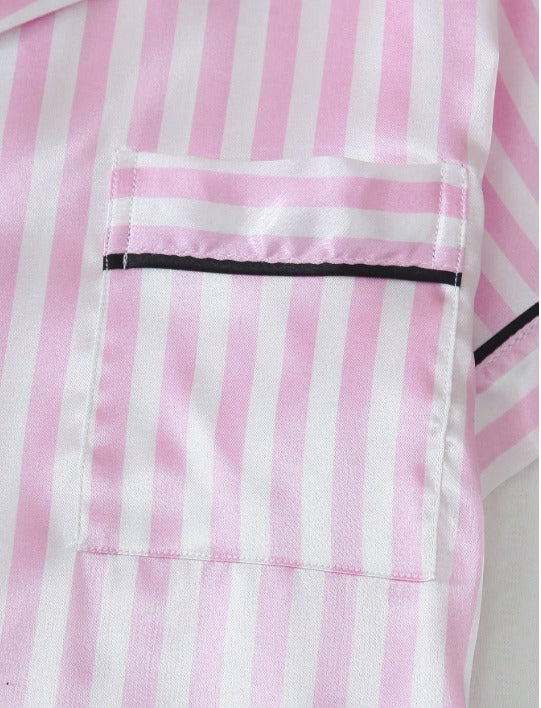 Pijama Americano Premium Satin Listras – Conforto de Luxo