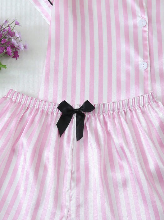 Pijama Americano Premium Satin Listras – Conforto de Luxo