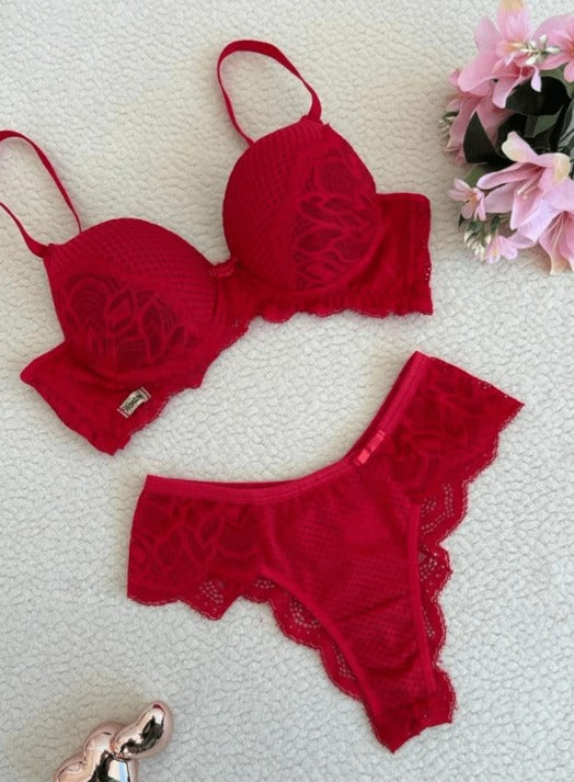 🛍️ Kit Duas Cores Lingerie Premium Jade & Noir (Leve 2 Conjuntos)