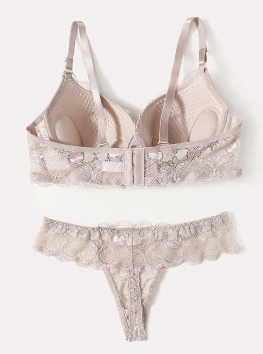 Conjunto de Lingerie em Renda Premium Paris