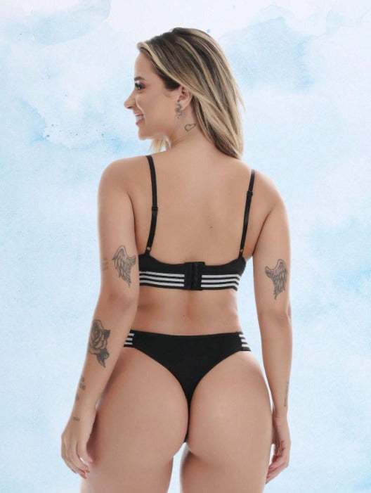 Conjunto Confort Stripe – Liberdade Absoluta e Alta Sustentação