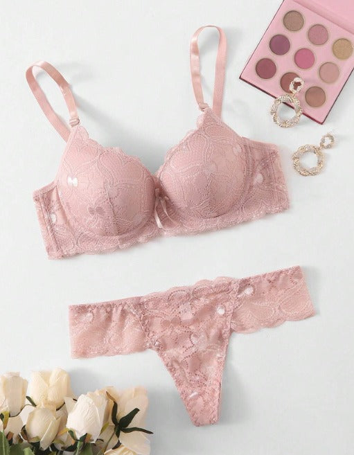 Conjunto de Lingerie em Renda Premium Paris