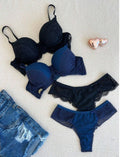 🛍️ Kit Duas Cores Lingerie Premium Jade & Noir (Leve 2 Conjuntos)