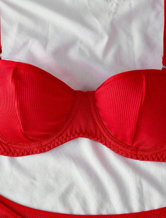 Conjunto Comfort Dream Balconet – Algodão Canelado Sem Bojo com Suporte Alto