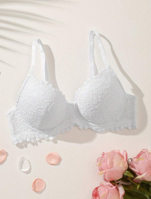 Sutiã Push-Up White Luxury – O Poder do Decote Perfeito